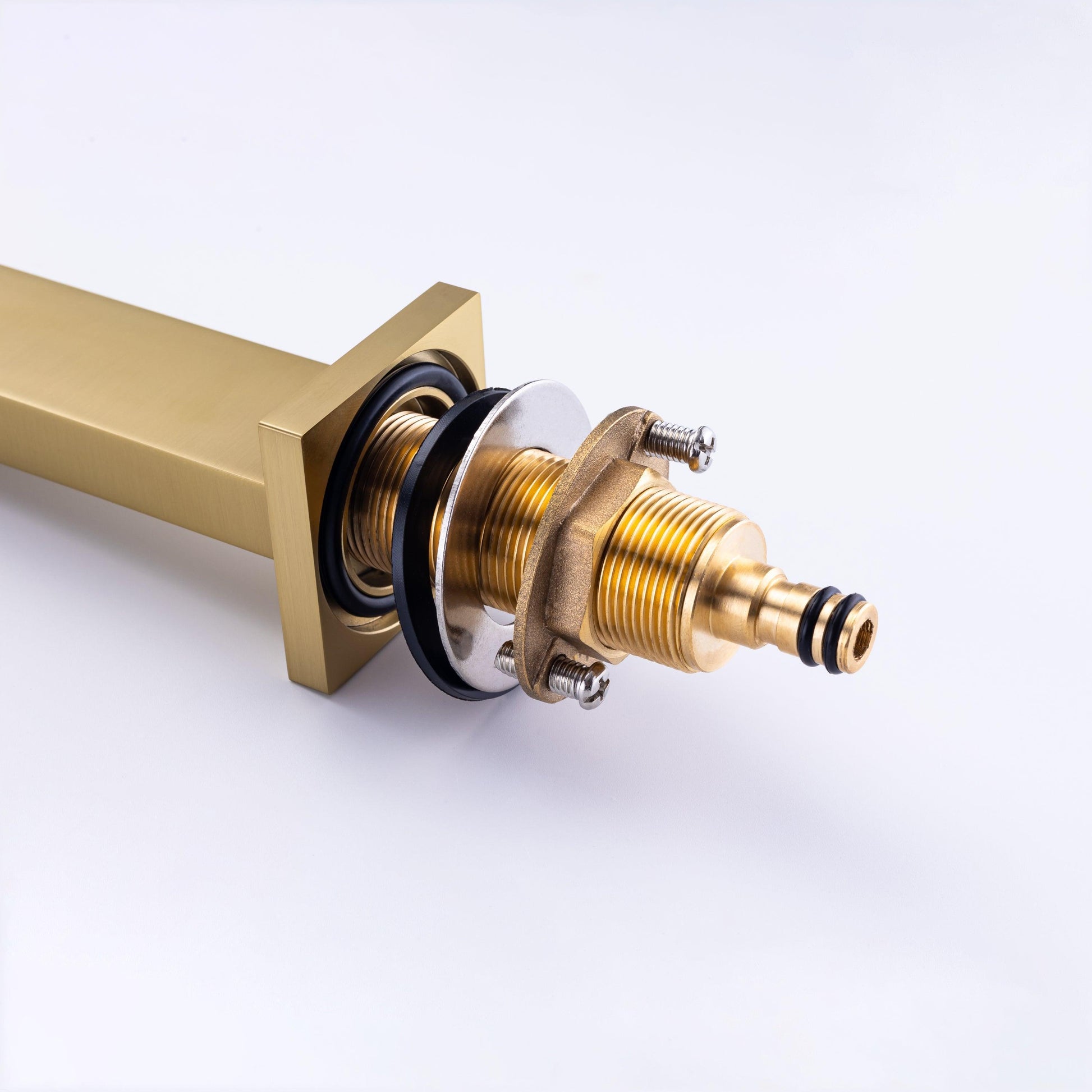 8 inch Widespread Bathroom Faucet Brushed Gold for Sink 3 Hole Brass 2 Handle FredCo