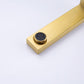8 inch Widespread Bathroom Faucet Brushed Gold for Sink 3 Hole Brass 2 Handle FredCo