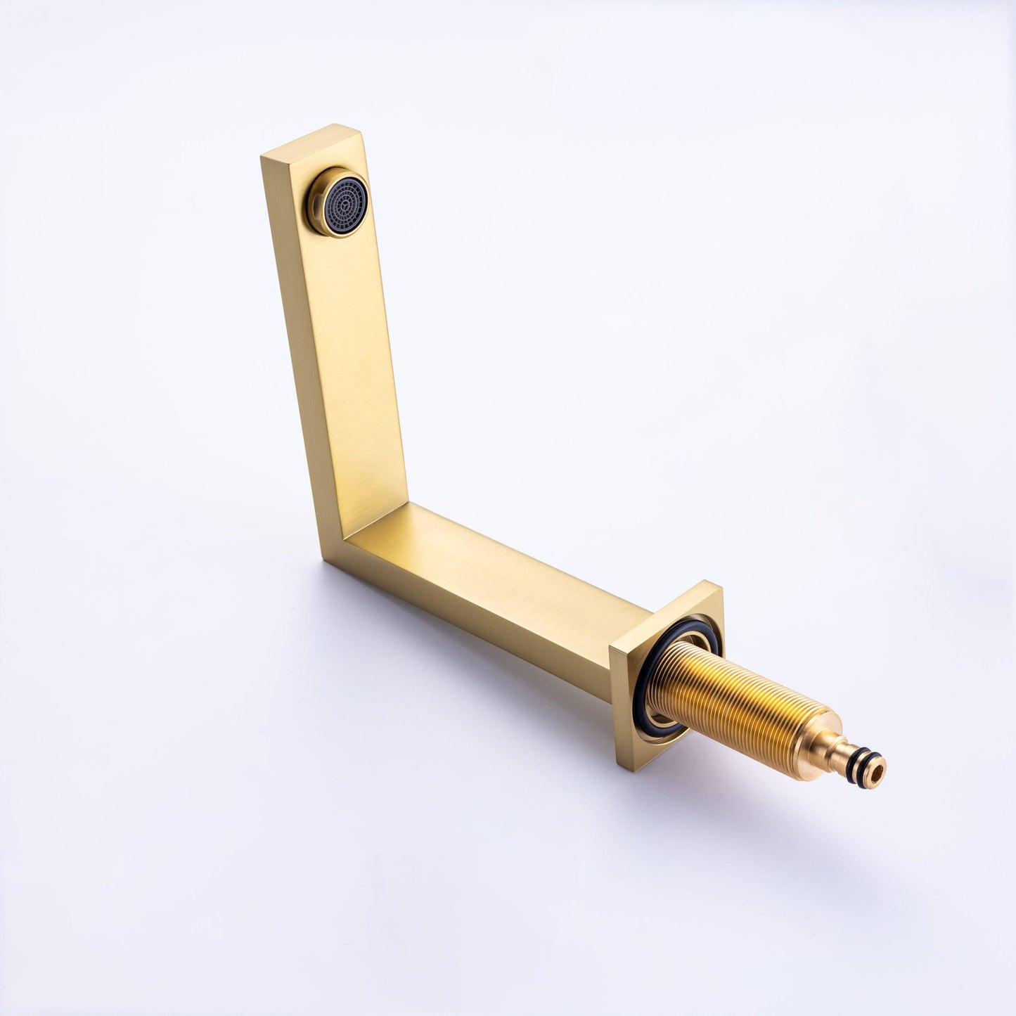 8 inch Widespread Bathroom Faucet Brushed Gold for Sink 3 Hole Brass 2 Handle FredCo