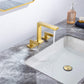 8 inch Widespread Bathroom Faucet Brushed Gold for Sink 3 Hole Brass 2 Handle FredCo