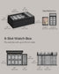 8-Slot Watch Box Black FredCo