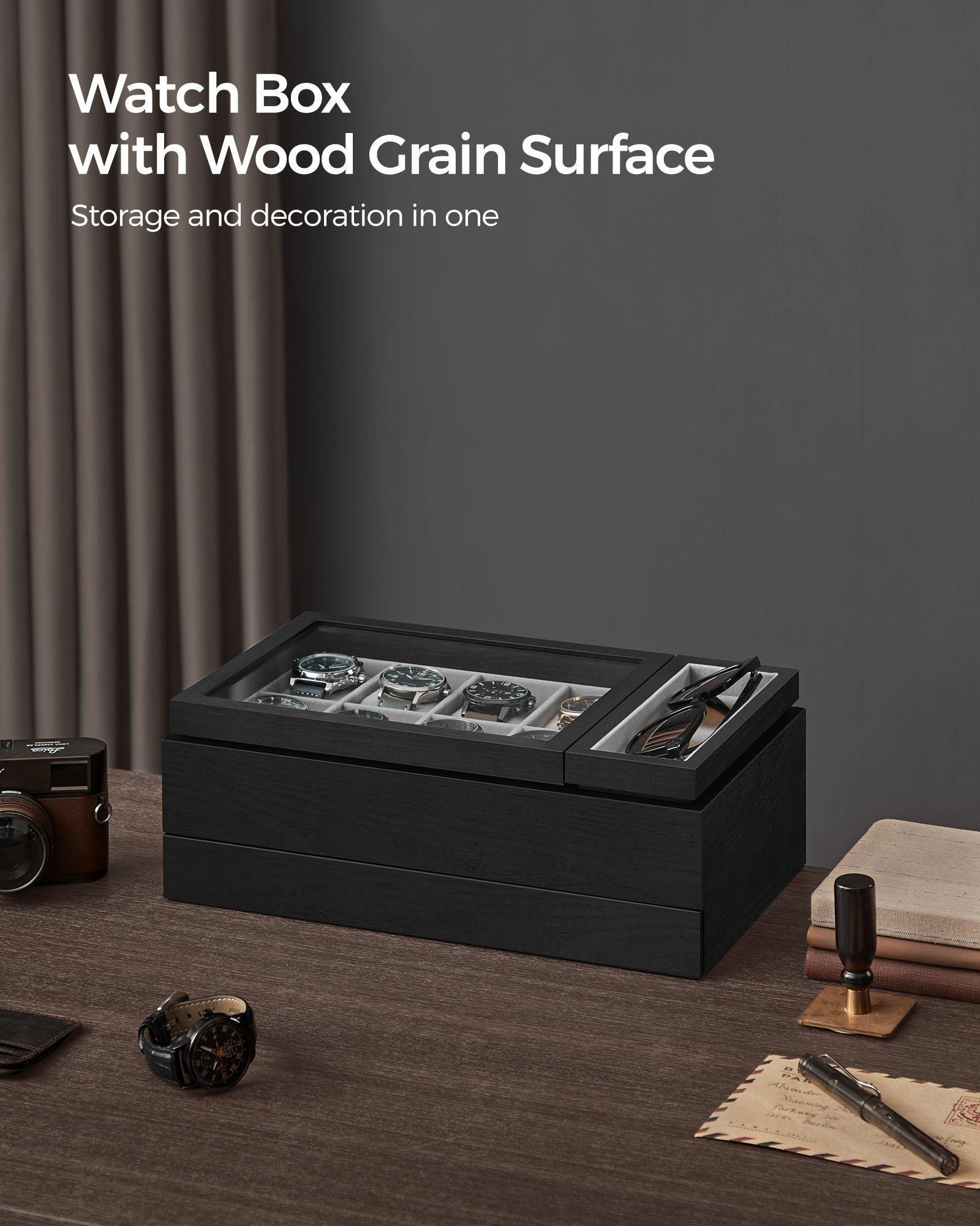 8-Slot Watch Box Black FredCo