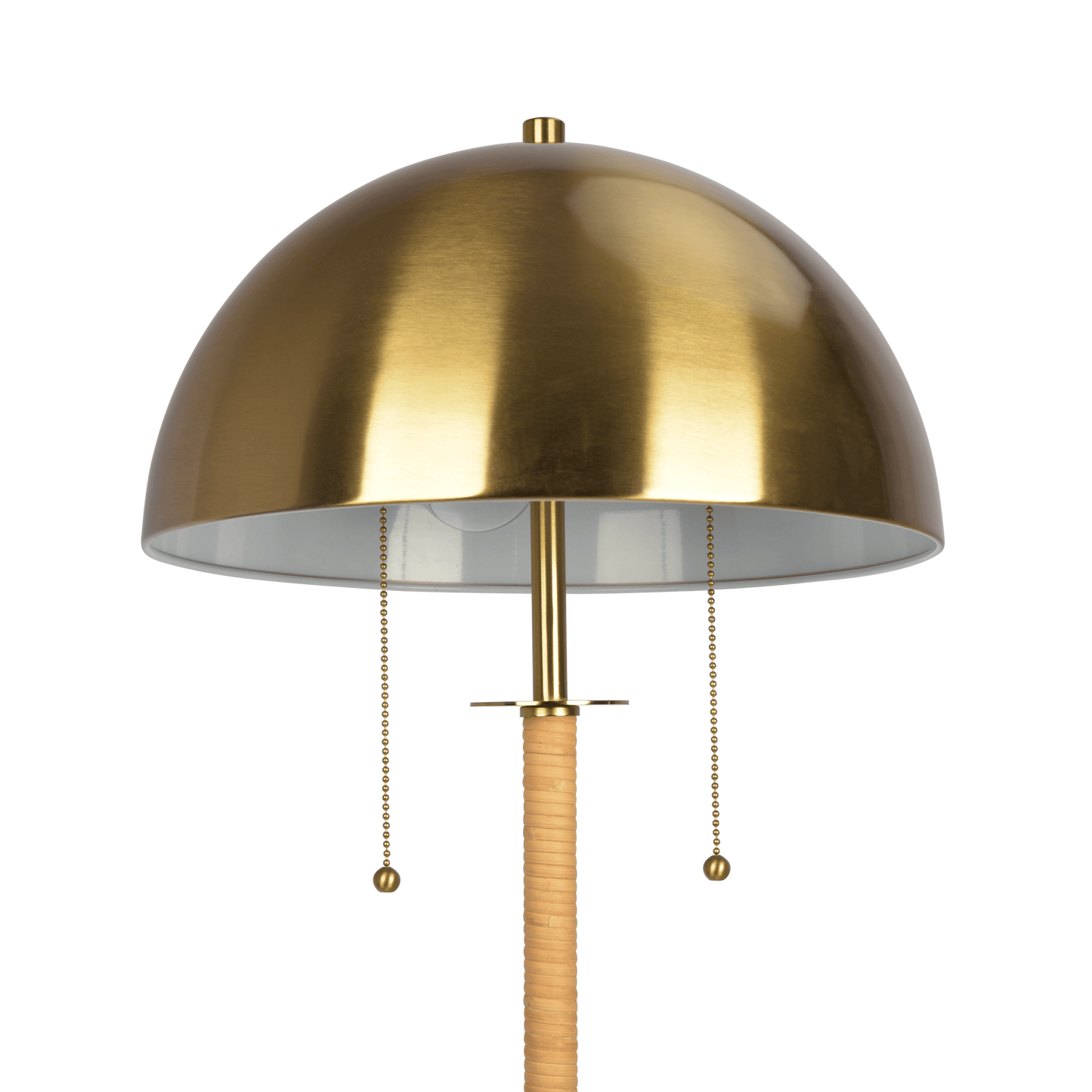 Modern gold dome table lamp with pull chains, luxury home decor from FredCo International