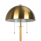 Modern gold dome table lamp with pull chains, luxury home decor from FredCo International