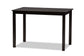 Baxton Studio Eveline Modern Espresso Brown Finished Wood 43-Inch Dining Table
