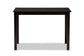 Baxton Studio Eveline Modern Espresso Brown Finished Wood 43-Inch Dining Table