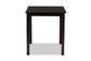 Baxton Studio Eveline Modern Espresso Brown Finished Wood 43-Inch Dining Table