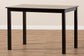 Baxton Studio Eveline Modern Espresso Brown Finished Wood 43-Inch Dining Table