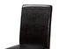 Baxton Studio Rosi Modern Espresso Brown Faux Leather and Wood 5-Piece Dining Set
