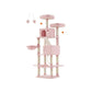 81.1" Large Multi-Level Cat Tree with 13 Scratching Posts Jelly Pink FredCo
