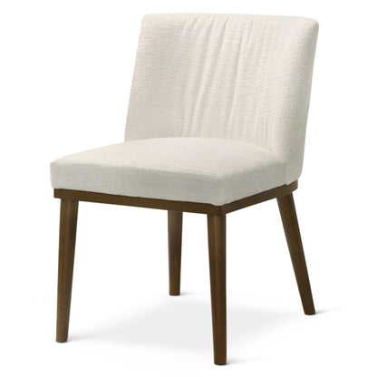 Daley White Fabric Dining Chair (Set Of 2) FredCo