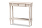 Baxton Studio Ariella Country Cottage Farmhouse Whitewashed 1-Drawer Console Table