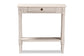 Baxton Studio Ariella Country Cottage Farmhouse Whitewashed 1-Drawer Console Table