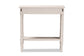 Baxton Studio Ariella Country Cottage Farmhouse Whitewashed 1-Drawer Console Table