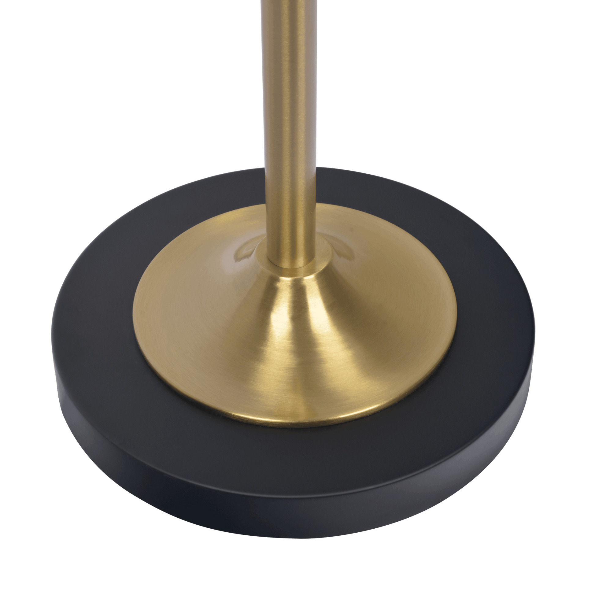 Axis Brassed Gold Floor Lamp with 4-Way Switch Double Spots with Metal Base FredCo