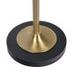 Axis Brassed Gold Floor Lamp with 4-Way Switch Double Spots with Metal Base FredCo