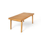 Durable 7 - Piece Patio Furniture Set Acacia Wood Table and 6 Heavy-Duty Cushioned Chairs, Natural FredCo