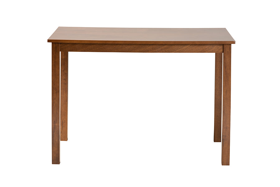 Baxton Studio Eveline Modern Walnut Brown Finished Wood 43-Inch Dining Table