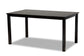 Baxton Studio Ruth Modern Transitional Grey Fabric Upholstered and Dark Brown Finished Wood 7-Piece Dining Set
