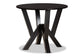 Baxton Studio Riona Modern Transitional Grey Fabric Upholstered and Dark Brown Finished Wood 5-Piece Dining Set