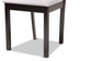 Baxton Studio Riona Modern Transitional Grey Fabric Upholstered and Dark Brown Finished Wood 5-Piece Dining Set