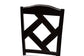Baxton Studio Nesa Modern Transitional Grey Fabric Upholstered and Dark Brown Finished Wood 5-Piece Dining Set