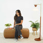 Kelvin Vegan Tan Leather Bench FredCo