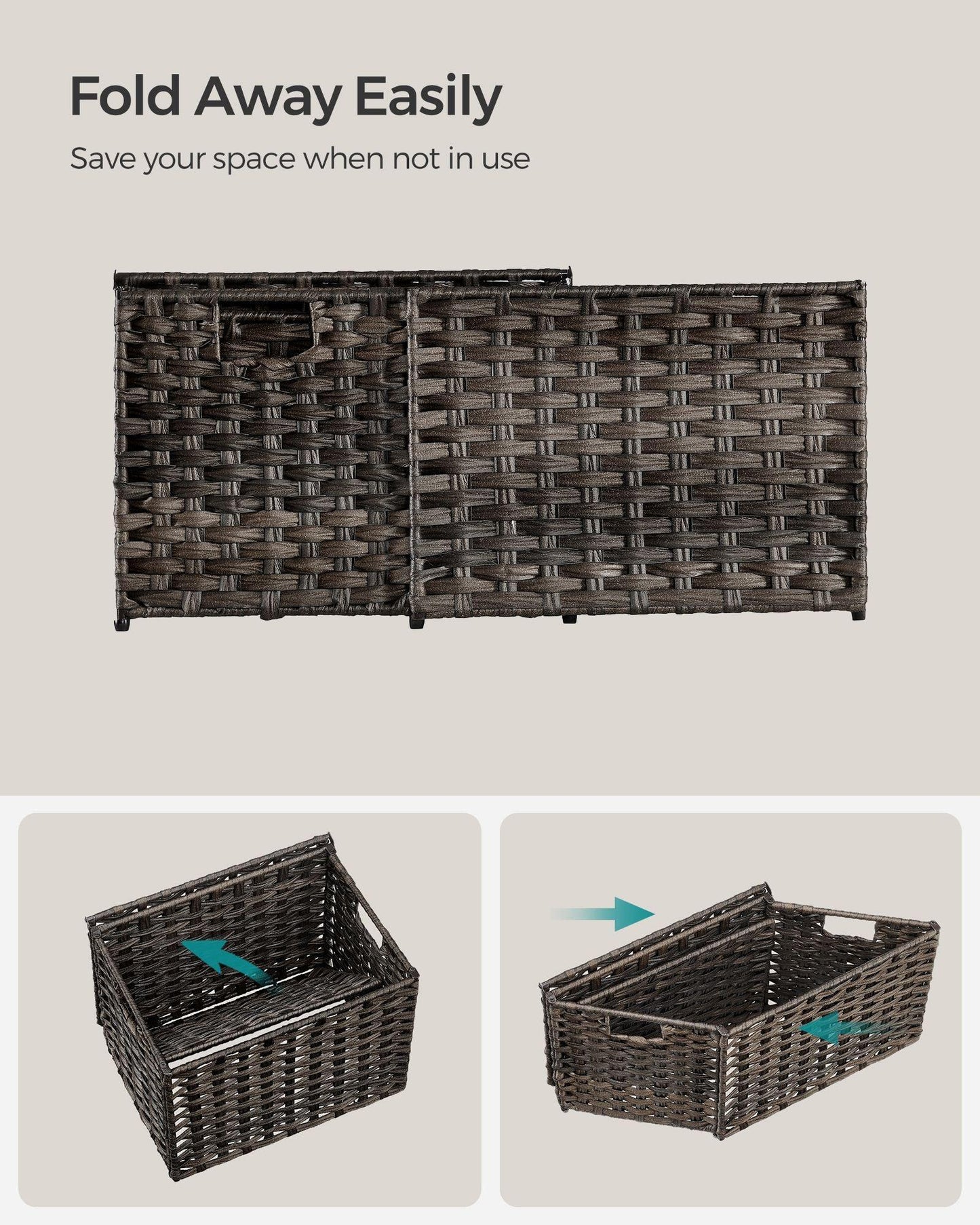 9.2 Gallon Woven Storage Basket with Lid FredCo