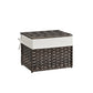 9.2 Gallon Woven Storage Basket with Lid FredCo