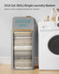 90L Large Laundry Hamper with Lid Dove Gray FredCo