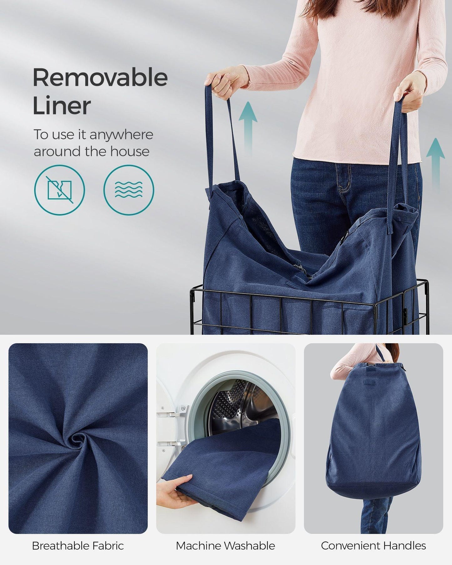 90L Laundry Basket FredCo