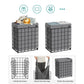 90L Laundry Hamper with Metal Frame Gray FredCo