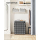 90L Laundry Hamper with Metal Frame Gray FredCo
