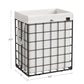90L Laundry Hamper with Metal Frame White FredCo