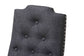 Baxton Studio Dylin Modern and Contemporary Dark Grey Fabric Upholstered and Dark Brown Finished Wood 7-Piece Dining Set