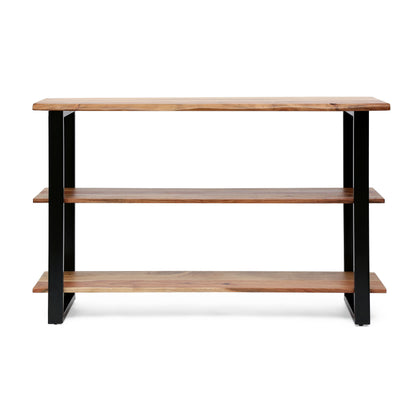 Modern Industrial Media Console Table FredCo