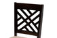 Baxton Studio Caron Modern and Contemporary Sand Fabric Upholstered Espresso Brown Finished Wood Dining Chair Set of 4