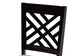 Baxton Studio Caron Modern and Contemporary Gray Fabric Upholstered Espresso Brown Finished Wood Dining Chair Set of 4