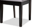 Baxton Studio Caron Modern and Contemporary Gray Fabric Upholstered Espresso Brown Finished Wood Dining Chair Set of 4