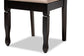 Baxton Studio Reneau Modern and Contemporary Sand Fabric Upholstered Espresso Brown Finished Wood Dining Chair Set of 4