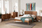 Baxton Studio Demeter Mid-Century Modern Walnut Brown Finished Wood King Size 5-Piece Bedroom Set