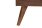 Baxton Studio Demeter Mid-Century Modern Walnut Brown Finished Wood Queen Size 3-Piece Bedroom Set