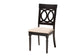 Baxton Studio Angie Modern Sand Fabric and Dark Brown Finished Wood 5-Piece Dining Set