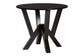 Baxton Studio Angie Modern Sand Fabric and Dark Brown Finished Wood 5-Piece Dining Set