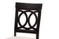 Baxton Studio Angie Modern Sand Fabric and Dark Brown Finished Wood 5-Piece Dining Set