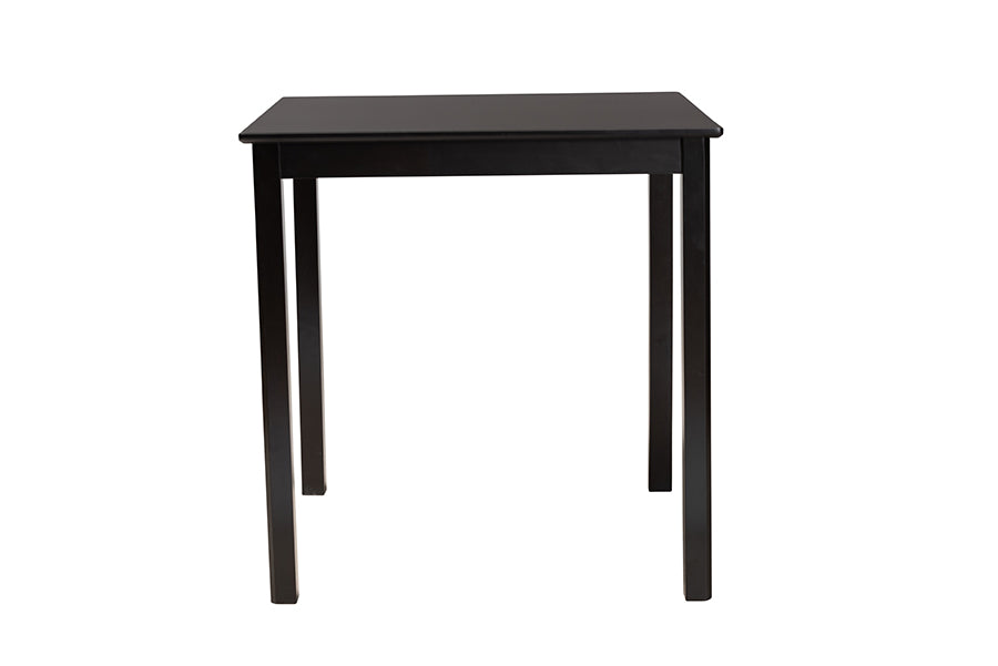 Baxton Studio Lenoir Modern Espresso Brown Finished Wood Counter Height Pub Table