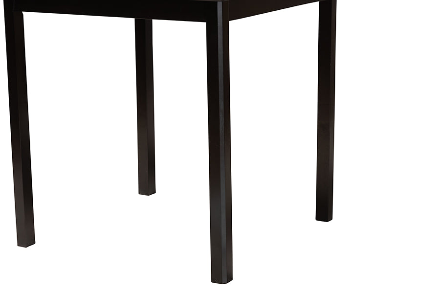Baxton Studio Lenoir Modern Espresso Brown Finished Wood Counter Height Pub Table