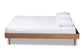 Baxton Studio Rina Mid-Century Modern Ash Wanut Finished Queen Size Wood Bed Frame
