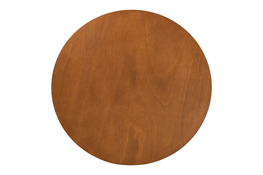 Baxton Studio Valerie Modern Grey and Walnut Brown Wood 5-Piece Dining Set