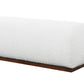 Kelvin Ivory Boucle Bench FredCo